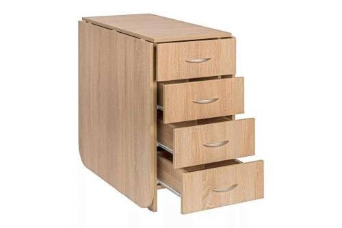 Глория 606 Стол-книжка с ящиками Дуб Сонома