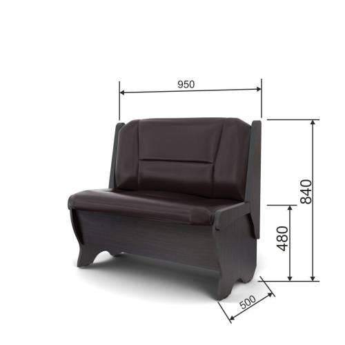 Скамья Лотос 950 венге/умбер