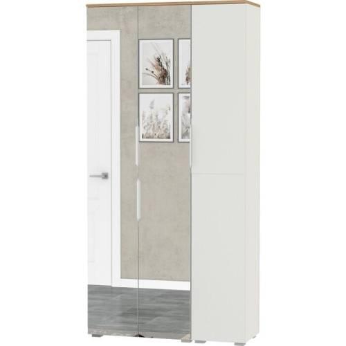 Прихожая Октава 3 Белый шагрень/Дуб золотой