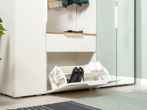 Прихожая Октава 1 Белый шагрень/Дуб Вотан