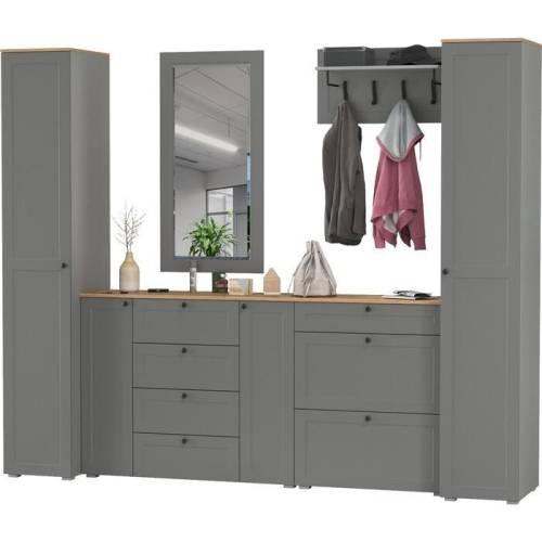 Прихожая Остин №71 Графит/дуб золотой