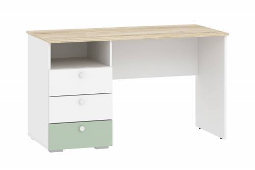 Стол письменный НМ 041.40 Банни Дуб сонома/белый/макарун