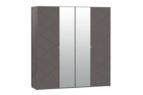 Шкаф комбинированный Саммит НМ 011.45 Ясень анкор тёмный/графит софт