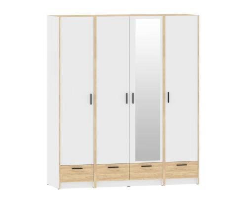 Спальня Оттавия 6 / Белый / Дуб Крафт Золотой