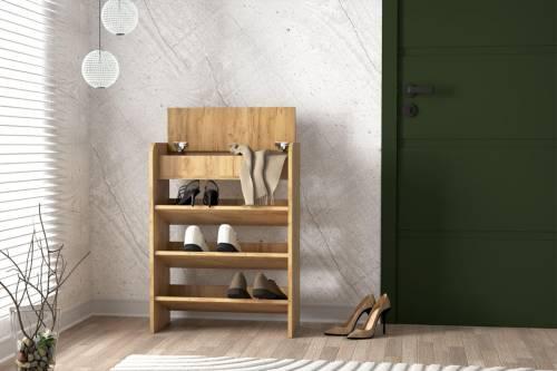 Обувница открытая 600 - Дуб Крафт Золотой