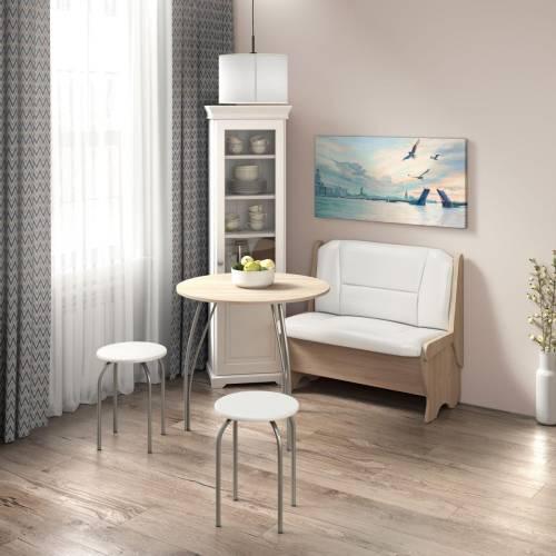 Скамья Лотос 950 дуб/милк