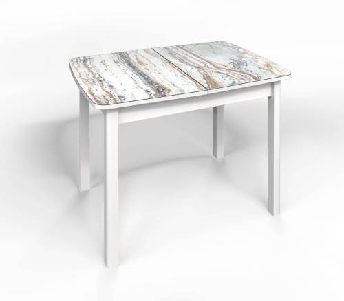 Стол СМ-2 Флорида опора массив прямая белый