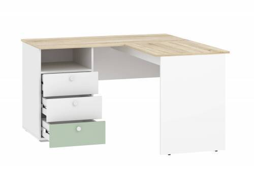 Стол письменный НМ 041.41 Банни Дуб сонома/белый/макарун