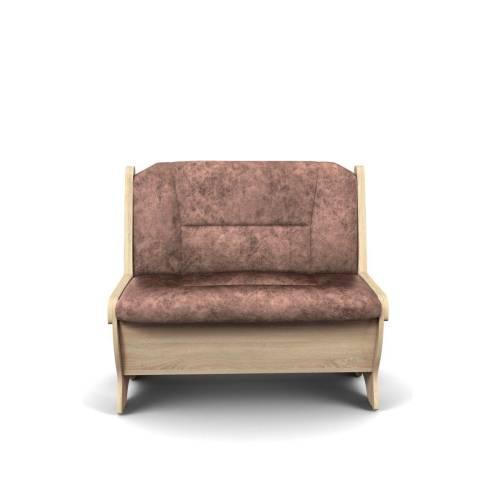 Скамья Лотос 950 / Дуб Сонома / Велюр Коньяк