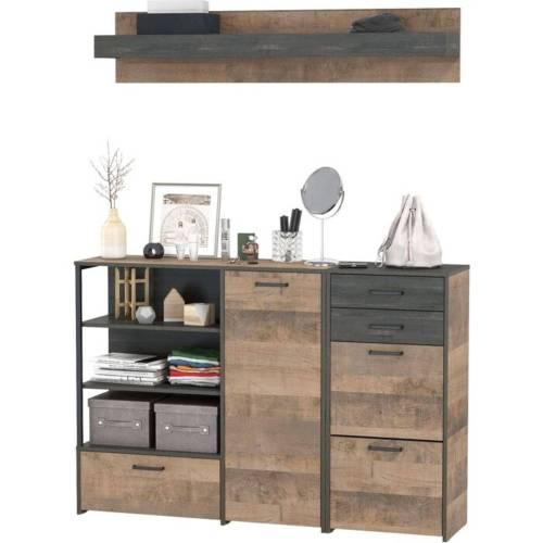 Трувор прихожая 9 Дуб Гранж Песочный/Интра