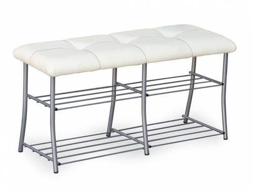 Обувница МС-7 серебро лак/крем