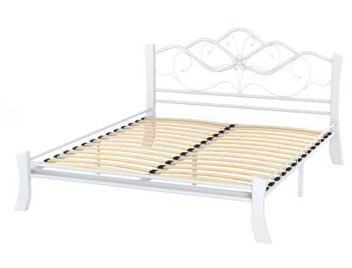 Кровать двухместная 42.50 "Антея" (ш.1600) (металл белый)