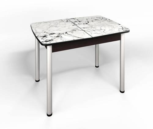 Стол СМ-1 Флорида ноги окрас круглый венге/серебро