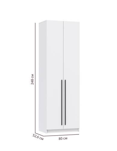 Шкаф для одежды 67.10 Брандо (2-х дв.) ЛДСП Белый
