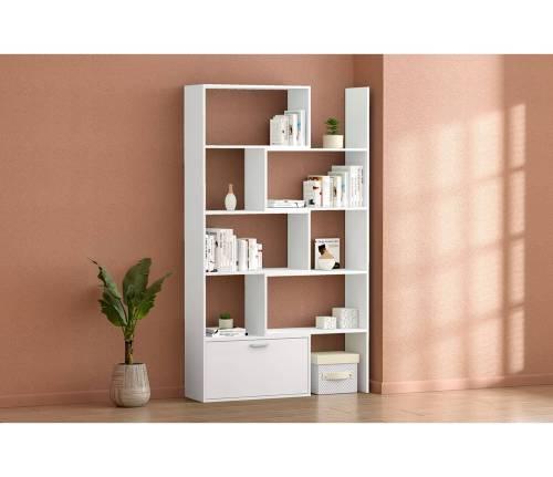 Стеллаж Раздвижной - Белый/Белый