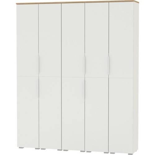 Прихожая Октава 17 Белый шагрень/Дуб золотой