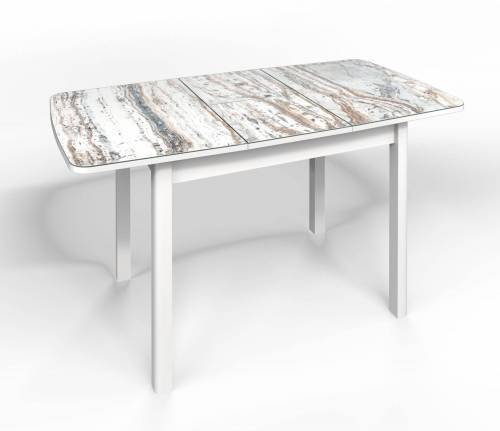 Стол СМ-2 Флорида опора массив прямая белый