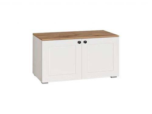 Остин Тумба 13.257 Белый шагрень/Дуб Вотан