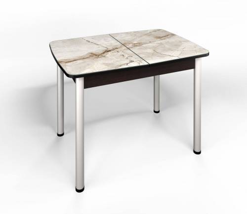 Стол СМ-4 Флорида ноги окрас круглый венге/серебро