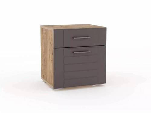 НМ 013.62 Тумба прикроватная Ливорно/дуб бунратти / софт графит