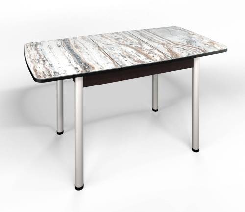 Стол СМ-2 Флорида ноги окрас круглый венге/серебро