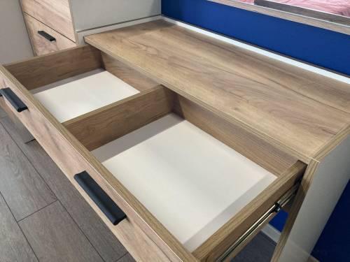 НМ 011.40 Стол туалетный Оттавия Антрацит/Дуб золотой