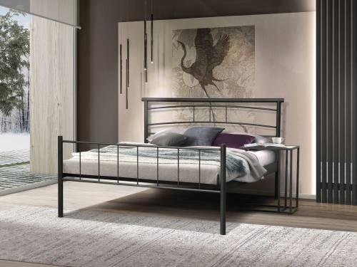 Кровать двойная Токио 42.25 Металл черный