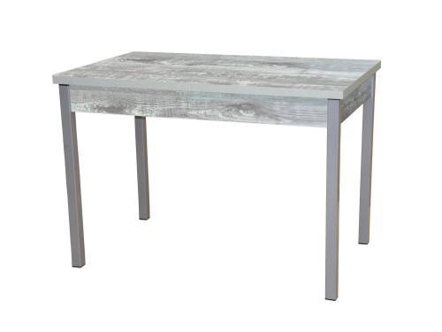 Стол обеденный раздвижной КОЛОРАДО / Бетон пайн темный/ опора Квадро серебро