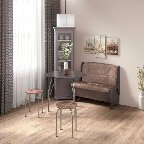 Скамья Лотос 950 / Венге / Велюр Коньяк