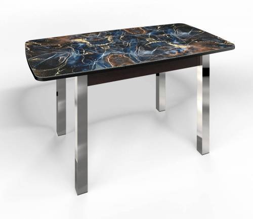 Стол СМ-5 Флорида ноги окрас квадратный венге/хром