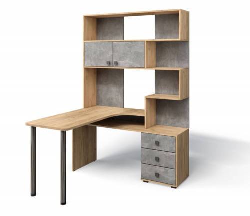 Стол Компьютерный СК-10 ЛЕВЫЙ Дуб крафт/ателье светлое