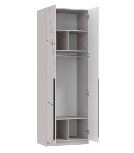 Шкаф для одежды 67.14 "Брандо" (2-х дв.) МДФ ГЕОМЕТРИЯ Кашемир