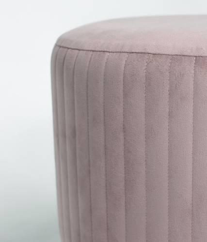 А-1 Пуф круглый стеганный (на ножках), №15 Пудра