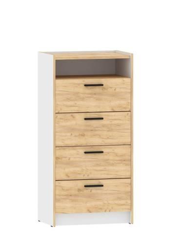 НМ 011.03 Комод Оттавия Белый/Дуб золотой