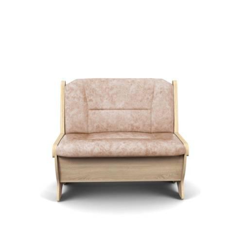 Скамья Лотос 950 / Дуб Сонома / Велюр Латте