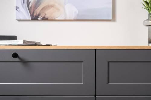 Комод Остин 16.240, Серый Графит/Дуб Золотой Крафт