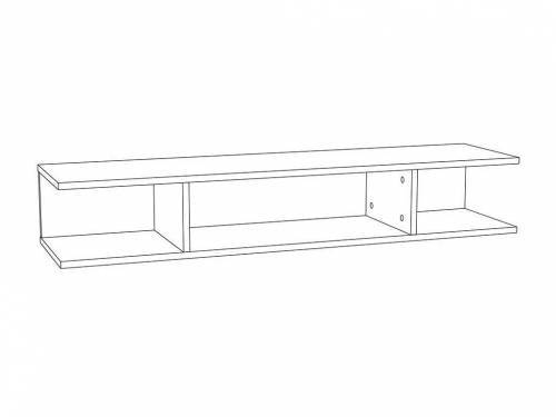 НМ 011.92 Полка навесная Summit / капучино