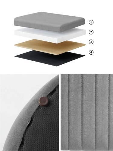 Пуф Крутящийся, №25 Серый