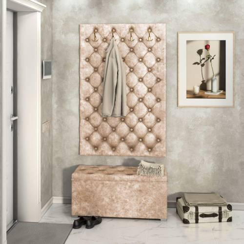 Панель вешалка Мишель 950 / Велюр Латте