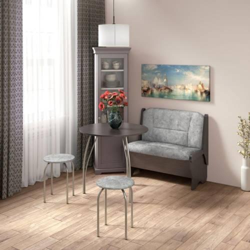 Скамья Лотос 950 / Венге / Велюр Графит