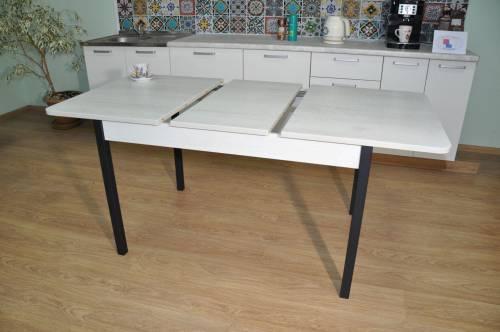 Обеденная группа Сканд Бетон белый/опора черный/ бид01 №1