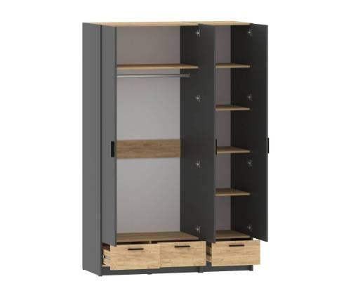 Набор шкафов Оттавия №2 / Антрацит / Дуб Крафт Золотой