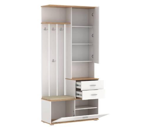 Прихожая модульная Антре 1 Белый / Дуб золотой