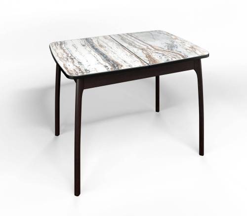 Стол СМ-2 Флорида опора массив изогнутая венге