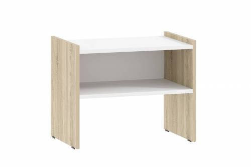 Тумба для обуви НМ 013.21 Симпл Дуб сонома/белый