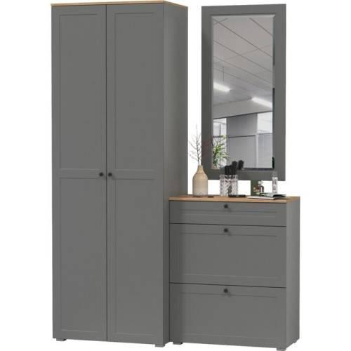 Прихожая Остин №33 Графит/дуб золотой