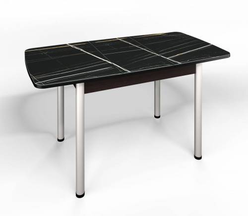 Стол СМ-3 Флорида ноги окрас круглый венге/серебро