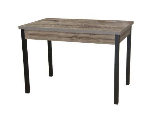 Стол обеденный раздвижной КОЛОРАДО / Дуб веллингтон/ опора Квадро черный муар