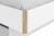 Кровать с ящиком НМ 041.20 + НМ 041.21 Морти Велюр Ультра смог/белый/дуб бунратти