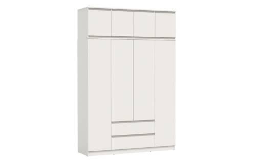 Шкаф Берген 82.01+Антресоль 82.04 (ЛДСП Белый)